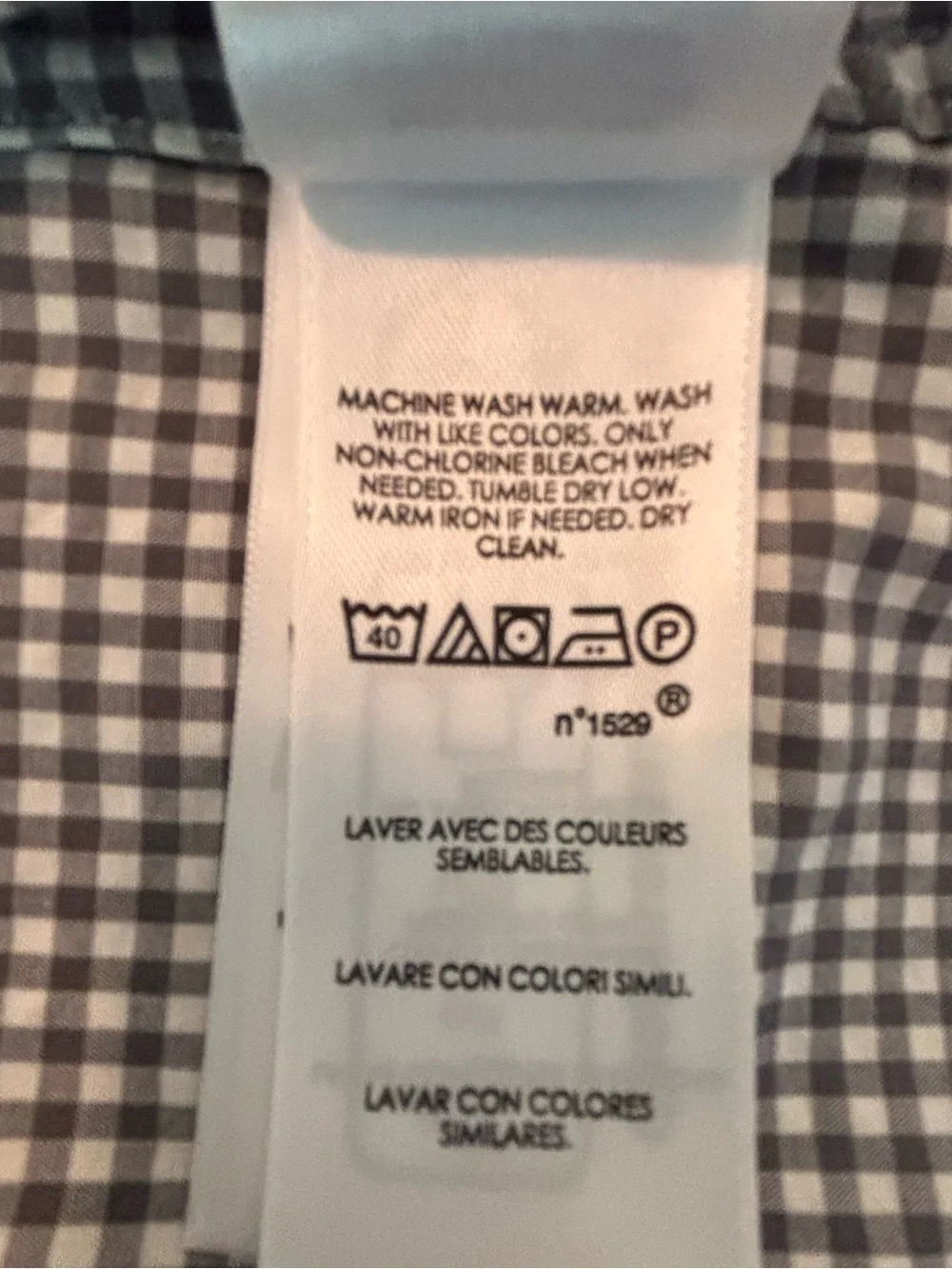 Quiet Minimalist Polo by Ralph Lauren Grey & White Micro Check Button-Down Shirt